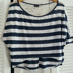 EUC Hight-Lo top with lace details