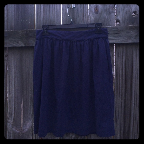 Ink jersey skirt with pockets (Boden, 12)