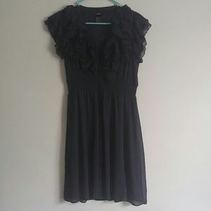 Ruffle top navy H&M dress