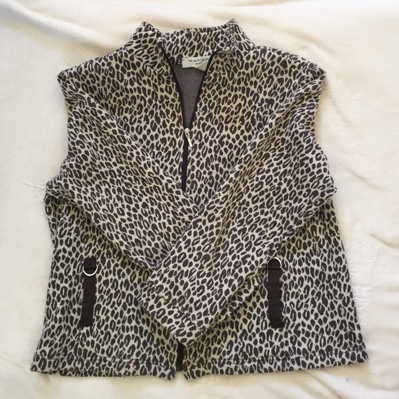 leopard•zip-up•sweater - Picture 2 of 4