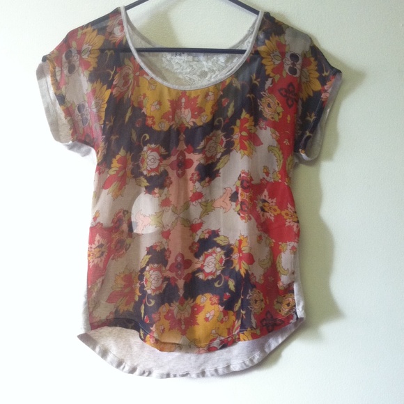 🔴SOLD🔴Sheer open back top from Buckle