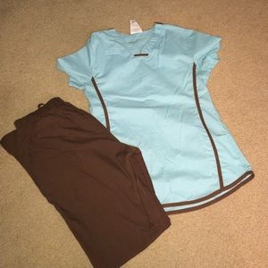 Scrub top and pants