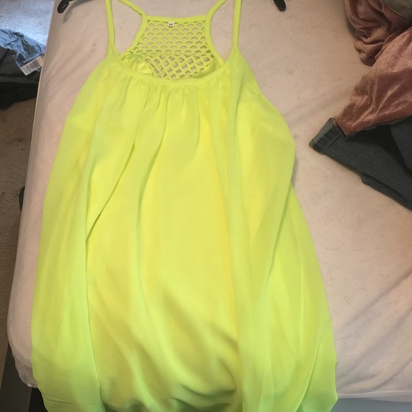 Neon green fun dress - Picture 1 of 2