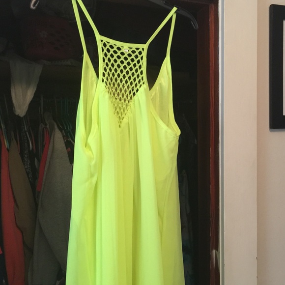 Neon green fun dress - Picture 2 of 2