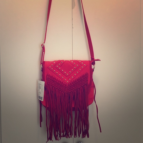 Red fringe purse- brand new! Urban outfitters