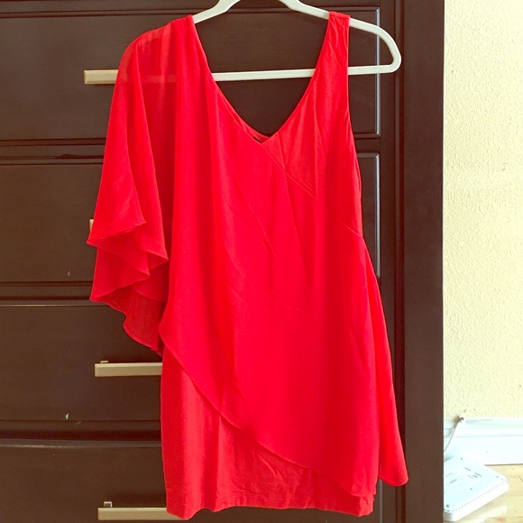 Bebe Fire Orange Dress