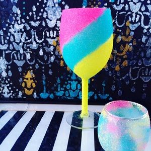 Glam wine glasses