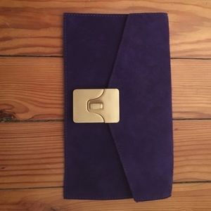 Talbots Suede Envelope Clutch