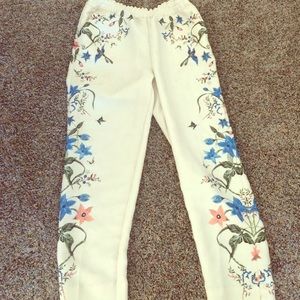 Floral print pants