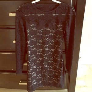 Express Long Sleeve Lace Dress