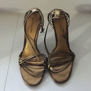 Bronze heels! Great for the holidays!