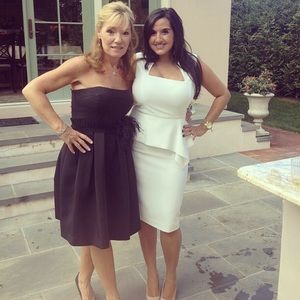 White BCBG cocktail dress