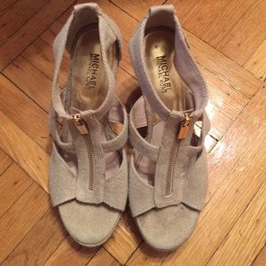 Michael Kors Beige Wedge