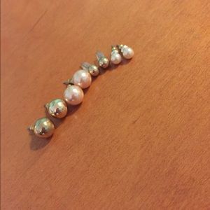 Large and Medium sized ball earrings