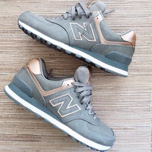 New Balance 574 Grey & Gold WOMEN