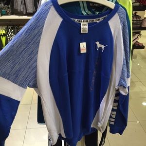 NWT VS Pink CREWNECK Sweater L