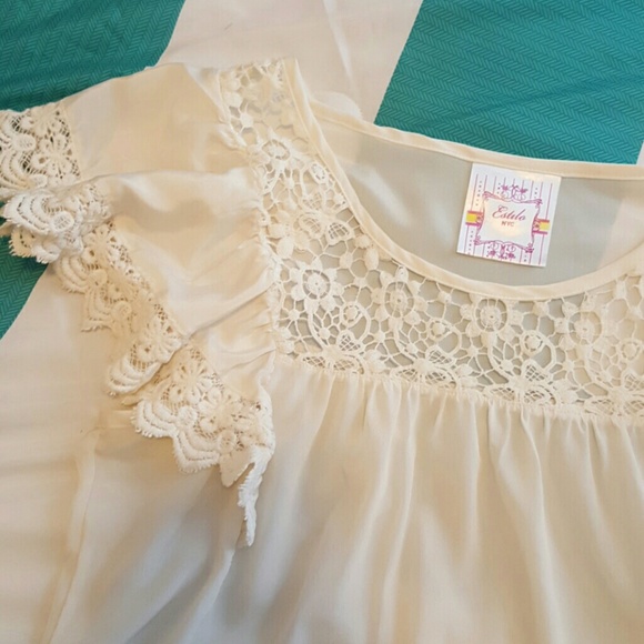 Cream baby doll top - Picture 3 of 3