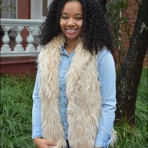 Faux fur vest