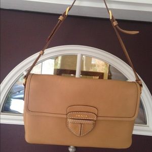 Camel Colored Prada Purse