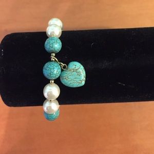 Blue and White Bracelet