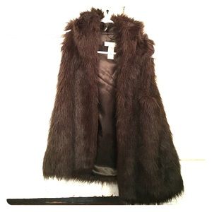Kenar brown fur vest