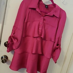 Beautiful Pink Tiered Top