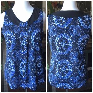 Blue Sparkle Sleeveless Top