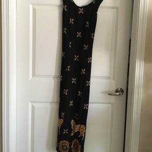 Maxi dress with print