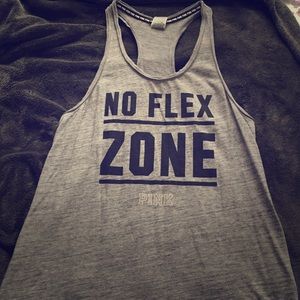 NO FLEX ZONE PINK RACERBACK TANK