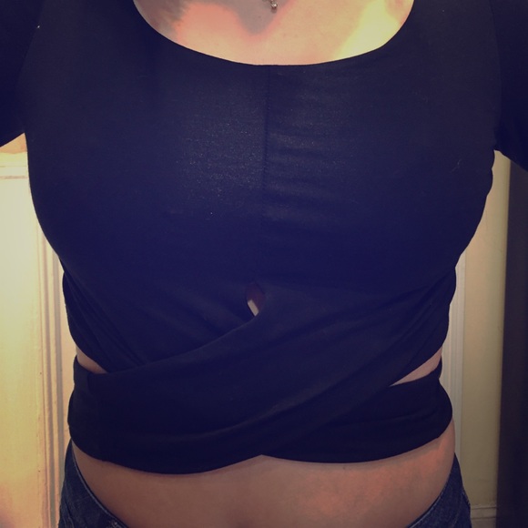 Never Worn Black Crop Top