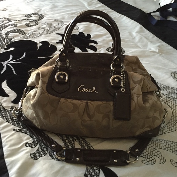 Coach brown handbag