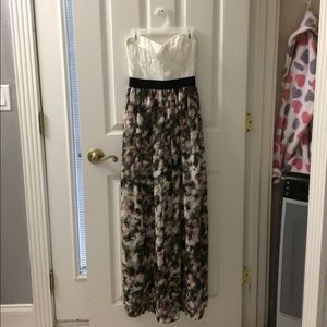 Charlotte russe strapless maxi dress