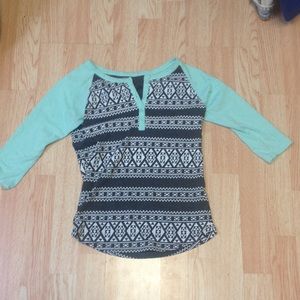 Aztec button up (Zumiez)