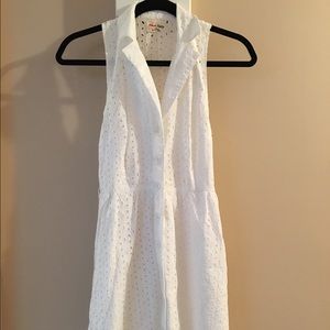 White lace summer dress