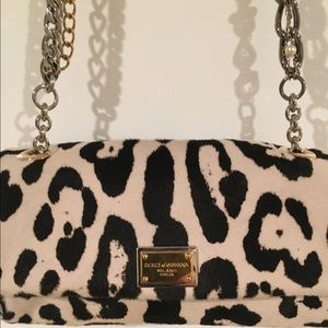 Dolce and Gabbana Haircalf Pony Shoulder Bag
