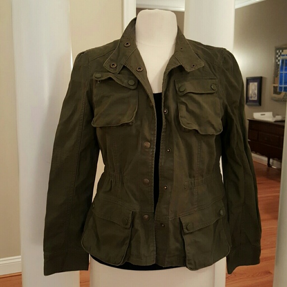 Jackets & Blazers - Peplum Style Cargo Jacket
