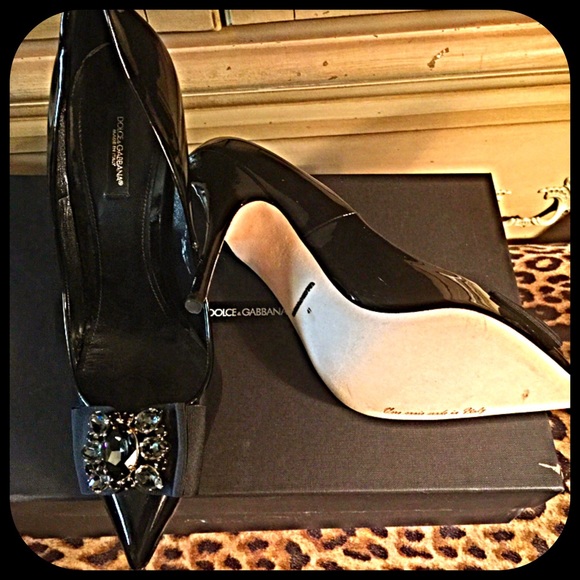 Stunning Dolce & Gabbana black patent heels - Picture 3 of 4