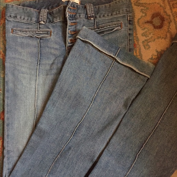 Free people seamed flare jeans