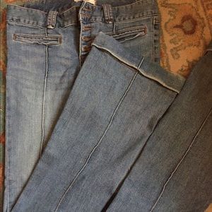Free people seamed flare jeans