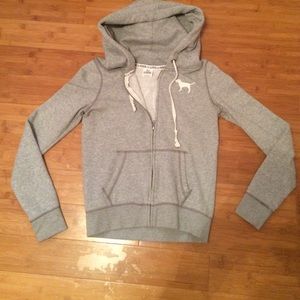 Grey PINK zip up