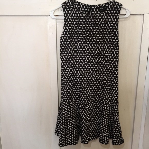 UNIQLO Black and White Dress (Flower pattern)