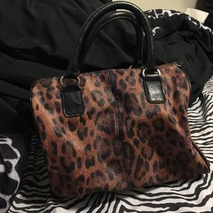 Jennifer Lopez small cheetah print  bucket bag
