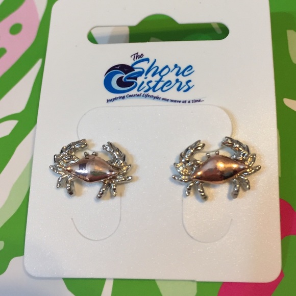 Crab Post Earrings