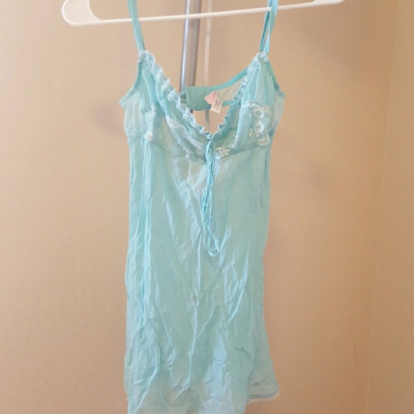 blue night gown
