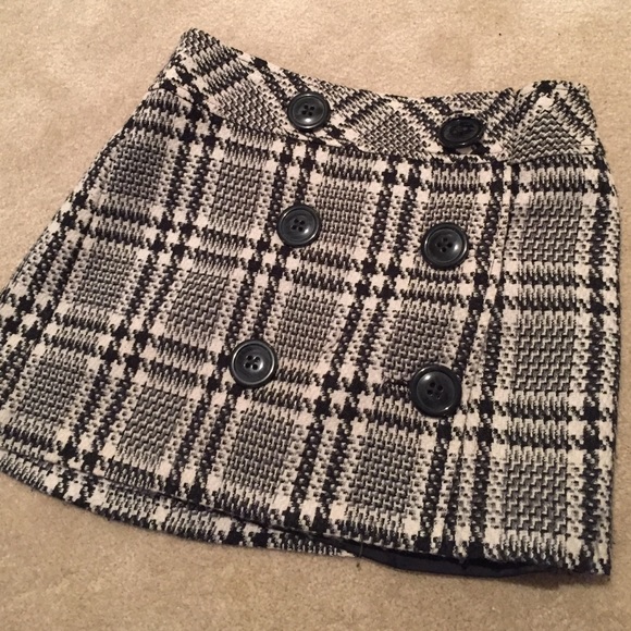 Express Tweed Mini Skirt
