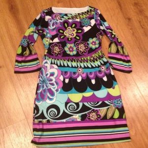 Girls multi color dress size 10