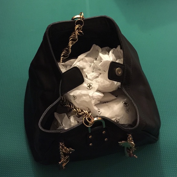 SOLD-Versace for H&M black leather bag - Picture 4 of 4