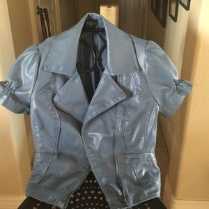 Like leather violet medium mini jacket