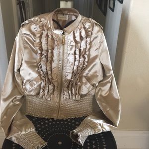 Medium gold waist length jacket