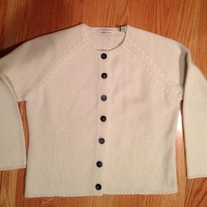 white button down sweaters